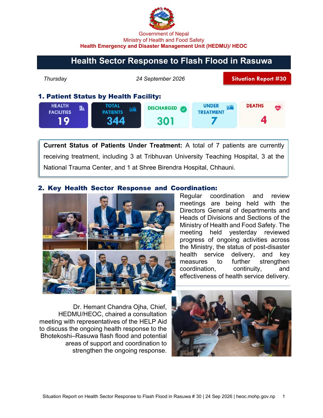 Page 1 of 4: EN_SitRep_30_Health_Sector_Response_to_Flash_Flood_in_Rasuwa_24-09-2026_r8qsw4g.pdf